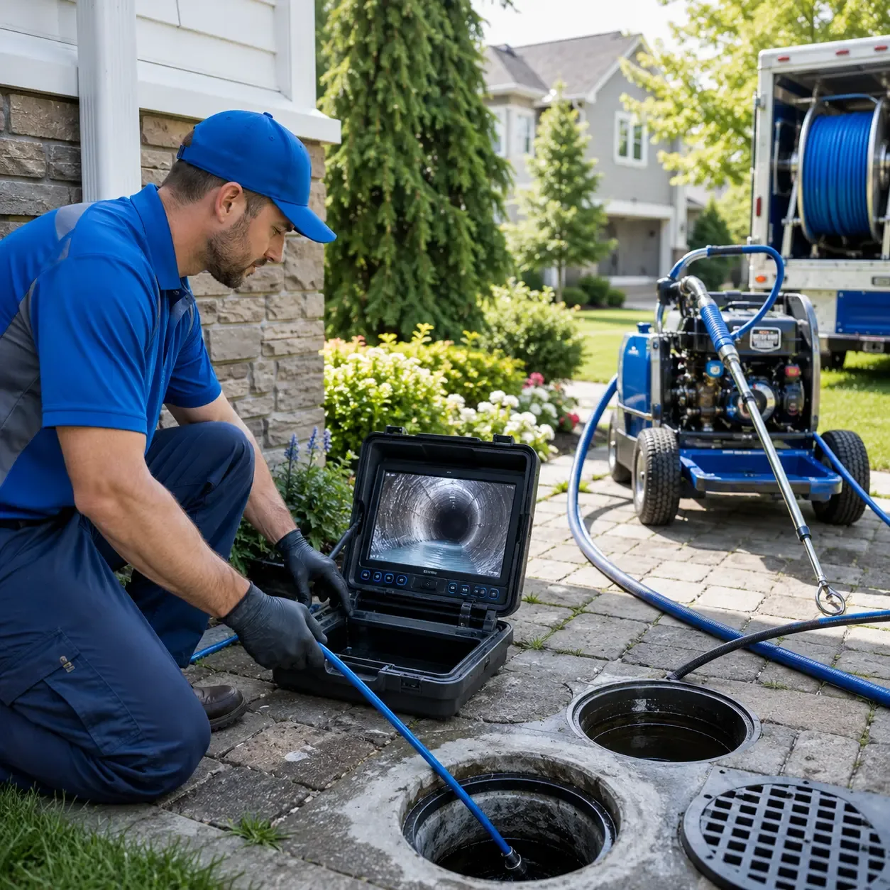 Outdoor drain cleaning professionals serving Springwater, NY
