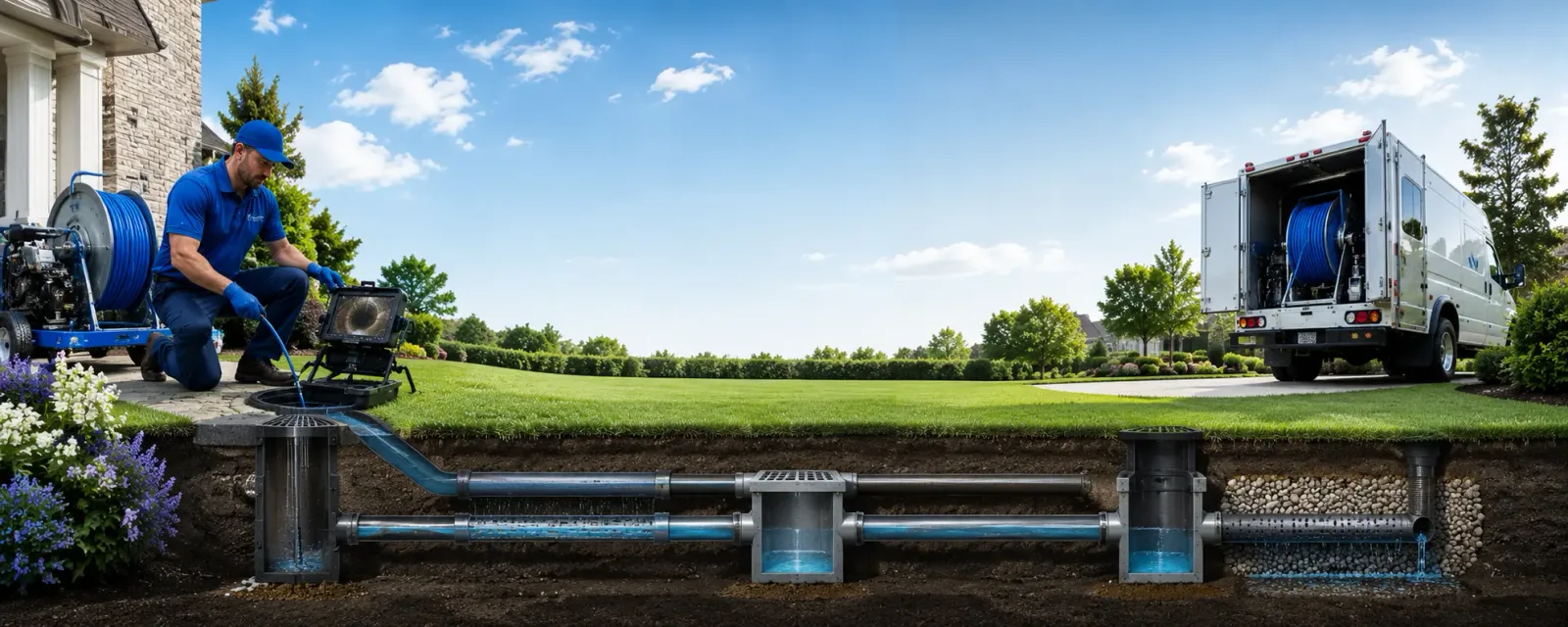 Outdoor drain cleaning information for Springwater, NY